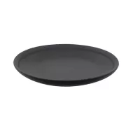 Artisan Onyx Vitrified Fine China Black Round Coupe Plate 21cm - pack size 12