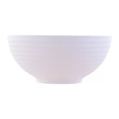 Mirage Fusion Melamine White Round Embossed Bowl 16cm - pack size 6