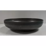 Artisan Andromeda Vitrified Stoneware Round Black Low Bowl 20cm - pack size 6