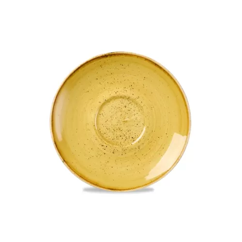 Churchill Stonecast Vitrified Porcelain Mustard Seed Round Saucer 15.6cm - pack size 12