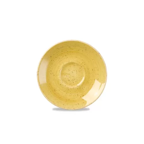 Churchill Stonecast Vitrified Porcelain Mustard Seed Round Saucer 11.8cm - pack size 12