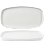 Churchill Whiteware Vitrified Porcelain Walled Oblong Plate 35x18.5cm - pack size 6