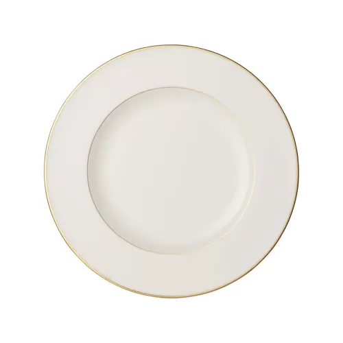 Villeroy & Boch Signature Anmut Gold Bone China Round Flat Plate 27cm - pack size 6