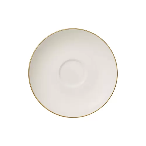 Villeroy & Boch Signature Anmut Gold Bone China Round Saucer 15cm - pack size 6