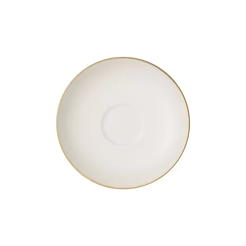 Villeroy & Boch Signature Anmut Gold Bone China Round Espresso Saucer 12cm - pack size 6