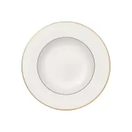Villeroy & Boch Signature Anmut Gold Bone China Round Deep Plate 24cm - pack size 6