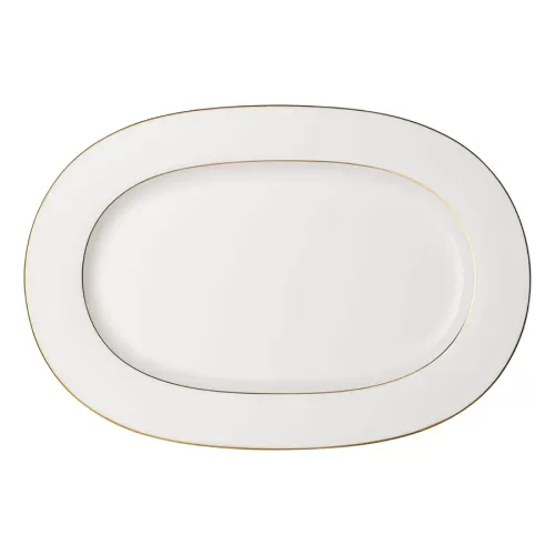 Villeroy & Boch Signature Anmut Gold Bone China Oval Platter 41cm - pack size 1