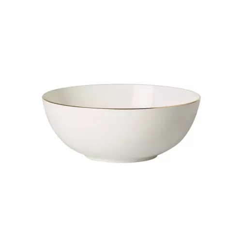 Villeroy & Boch Signature Anmut Gold Bone China Round Salad Bowl 23cm - pack size 1