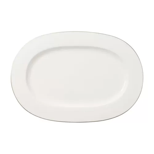Villeroy & Boch Anmut Platinum Bone China Oval Platter 41cm - pack size 1
