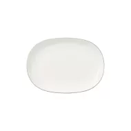 Villeroy & Boch Anmut Platinum Bone China Round Pickle Dish/Sauceboat Saucer 20cm - pack size 1
