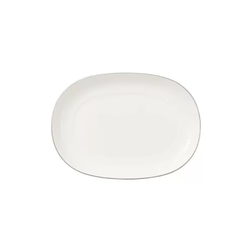 Villeroy & Boch Anmut Platinum Bone China Round Pickle Dish/Sauceboat Saucer 20cm - pack size 1