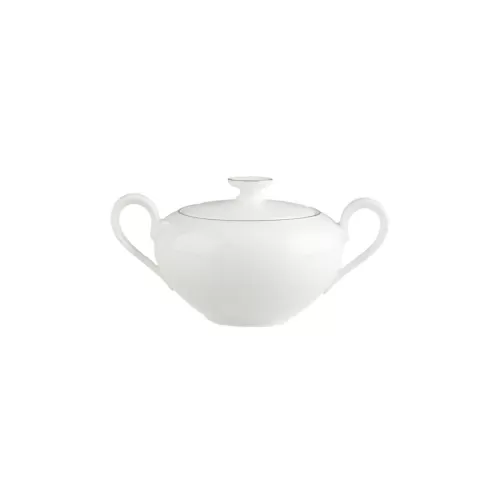 Villeroy & Boch Anmut Platinum Bone China Covered Handled Sugar Bowl 35cm - pack size 1