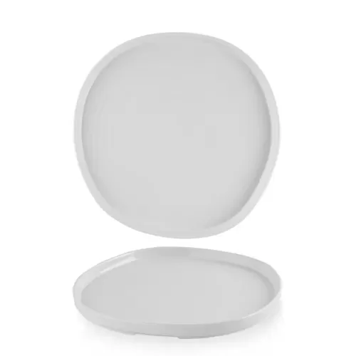 Churchill Chefs' Plates Vitrified Porcelain White Round Walled Plate 25.5cm - pack size 6