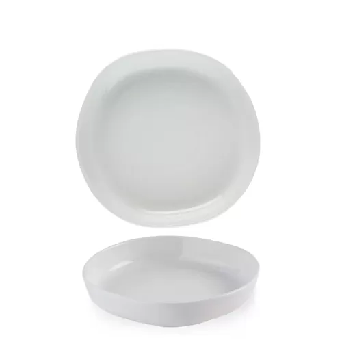 Churchill Chefs' Plates Vitrified Porcelain White Round Walled Bowl 23x4.5cm - pack size 6
