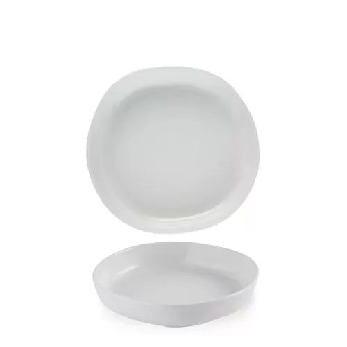 Churchill Chefs' Plates Vitrified Porcelain White Round Walled Bowl 20x4.5cm - pack size 6