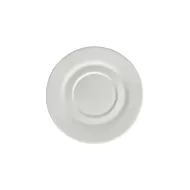 Elia Glacier Bone China White Soup Cup Saucer - pack size 6