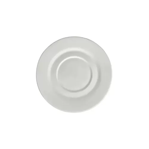 Elia Glacier Bone China White Soup Cup Saucer - pack size 6
