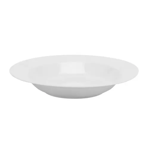 Elia Miravell Bone China White Round Rimmed Pasta Bowl 23cm - pack size 4