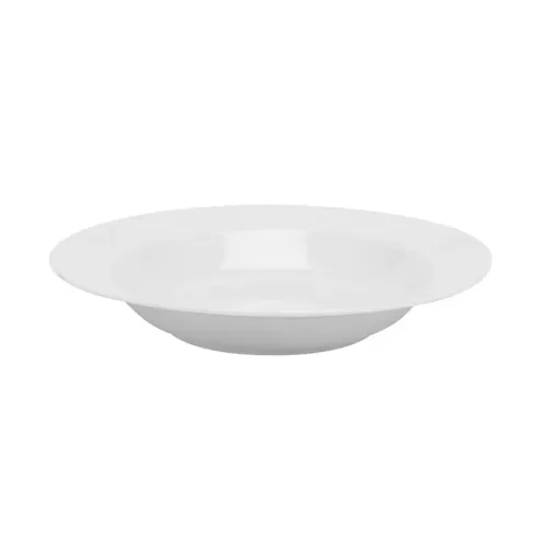 Elia Miravell Bone China White Round Rimmed Pasta Bowl 24cm - pack size 6