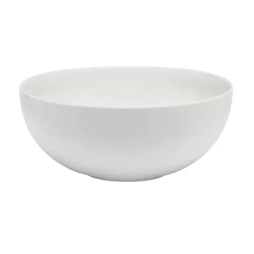 Elia Miravell Bone China White Round Salad Bowl 24.3cm - pack size 1