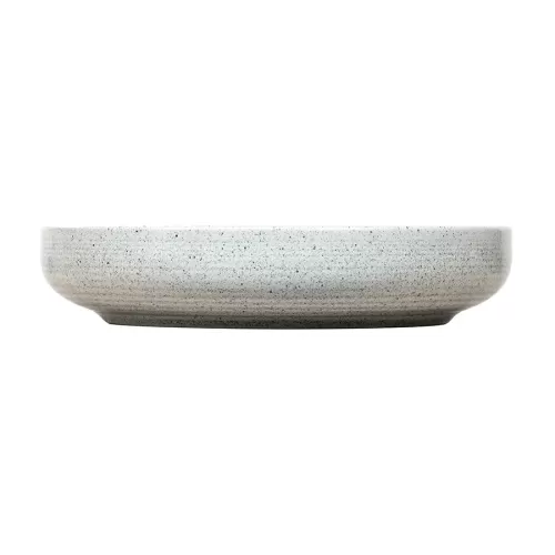 Artisan Kernow Vitrified Stoneware Grey Round Low Bowl 23cm - pack size 6