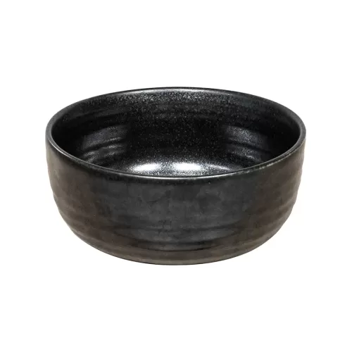 Artisan Andromeda Vitrified Stoneware Black Round Bowl 12cm - pack size 6