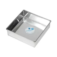 Invicta Bakeware Cake Tin Fixed Base Square 20.3x7.6Cm - pack size 1
