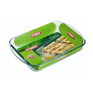 Dish Clear Glass Oblong 35cm - pack size 1