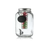 Mason Jar Glass Beverage Dispenser - pack size 1