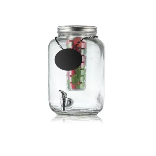 Mason Jar Glass Beverage Dispenser - pack size 1