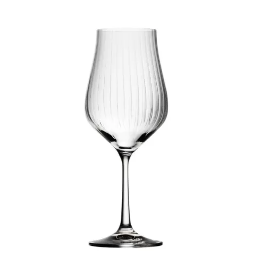 Utopia Tulipa Optic Crystal Wine Glass 12oz 35cl - pack size 6
