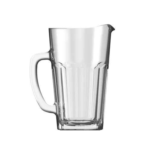 Glacial Glass Panelled Jug 1.2 Litre 2.1 Pint - pack size 6