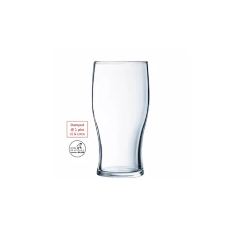 Arcoroc Tulip Beer Glass 57cl 20oz UKCA-CE 1pt - pack size 24