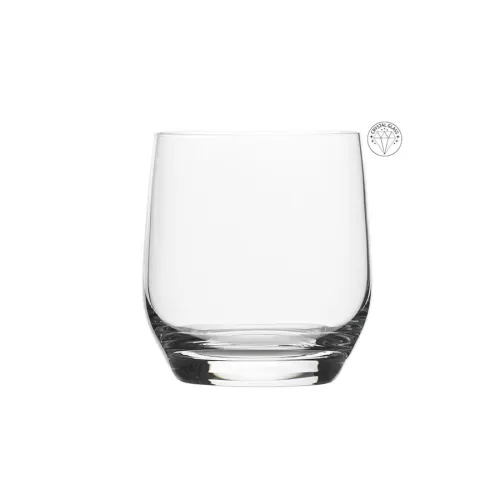 Glacial Coral Crystal Double Old Fashioned Glass 13oz 37cl - pack size 6