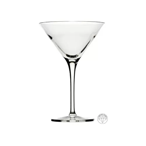 Glacial Topaz Bar Crystal Martini Glass 8oz 24cl - pack size 6