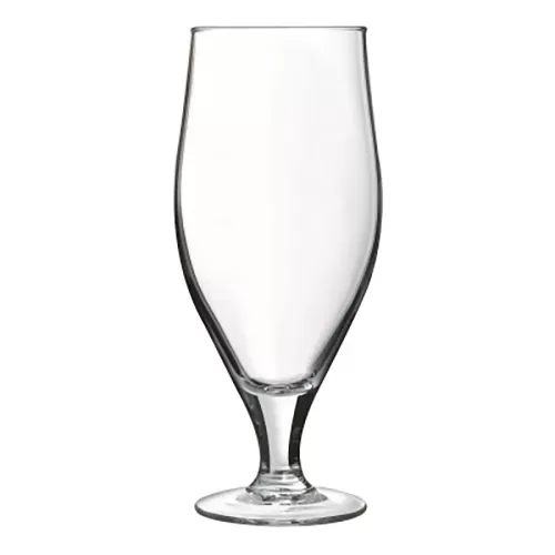 Arcoroc Cervoise Stemmed Beer Glass 11.25oz 32cl Lined @ 1/2 Pint - pack size 24