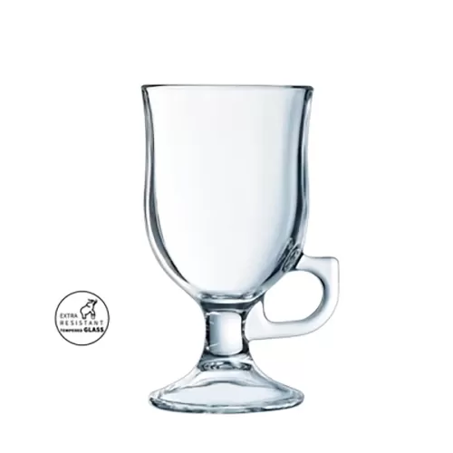 Arcoroc Handled Toughened Irish Coffee Glass 8oz 23cl - pack size 24
