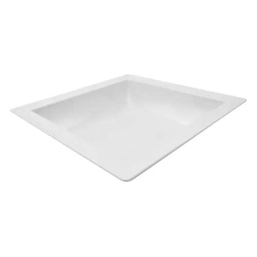 Dalebrook Dover Melamine White Square Bowl 37.5cm 5 Litre - pack size 1