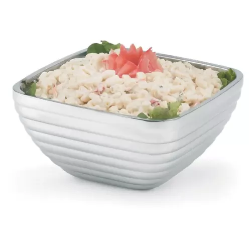 Square Beehive Bowl 3ltr Square Stainless Steel - pack size 1