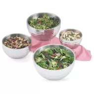 Angled Beehive Bowl 1.8ltr Round Stainless Steel 24cm - pack size 1