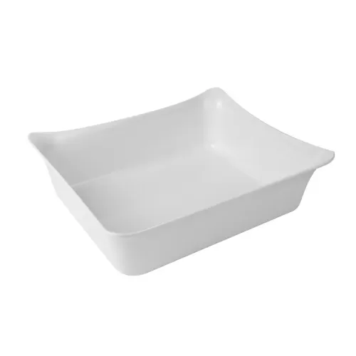 Fleur Crock Melamine White 1/2 Size Gastronorm - pack size 1