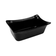 Fleur Crock Melamine Black 1/4 Size Gastronorm - pack size 1