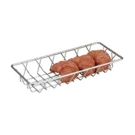 Display Basket Chrome Oblong 35 x 15 x 5cm - pack size 1