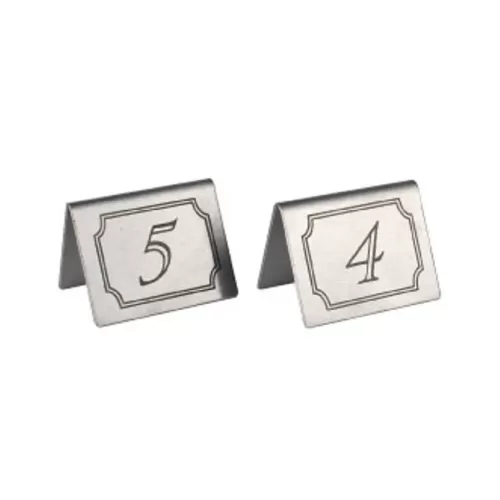 Tent Table Numbers 1 To 20 5x4cm - pack size 1