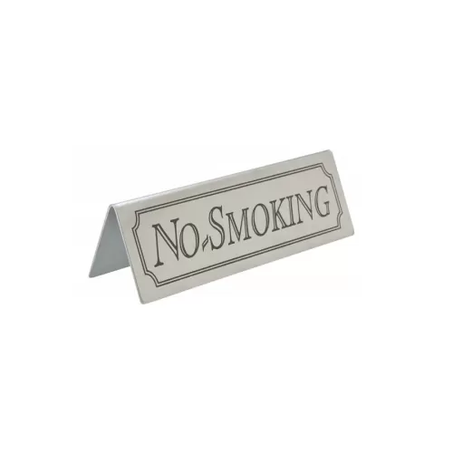 Tent Table Sign No Smoking 12x4cm - pack size 1