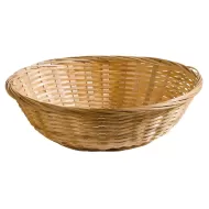 Basket Brown Wooden Round 23cm - pack size 1