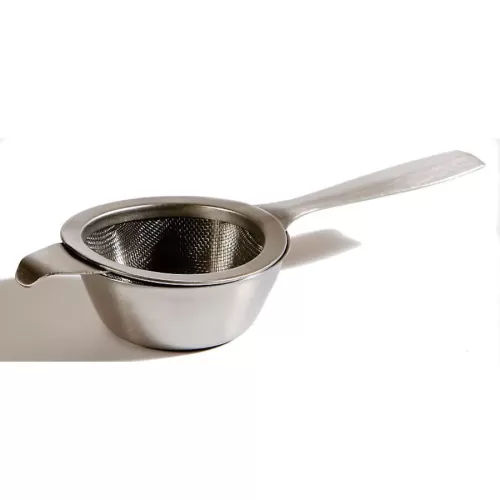 Cathay Tea Strainer And Bowl Stainless Steel - pack size 1