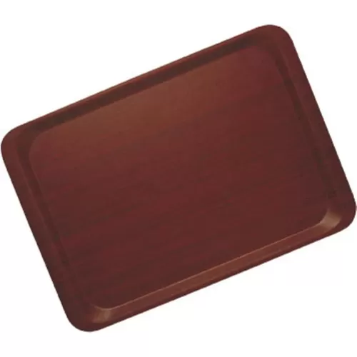 Cambro Capri Laminated Mahogany Rectangular Tray 46x34cm - pack size 1