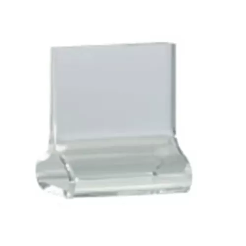 T Shape Menu Holder Clear Perspex 5 x 5cm - pack size 1