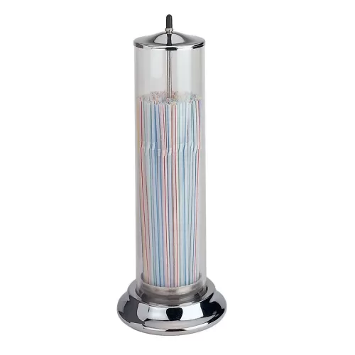 Lockhart Chrome Straw Dispenser - pack size 1